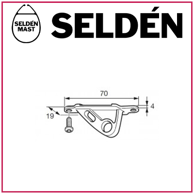 Ferrures de bôme pour "Rodkicker" SELDEN